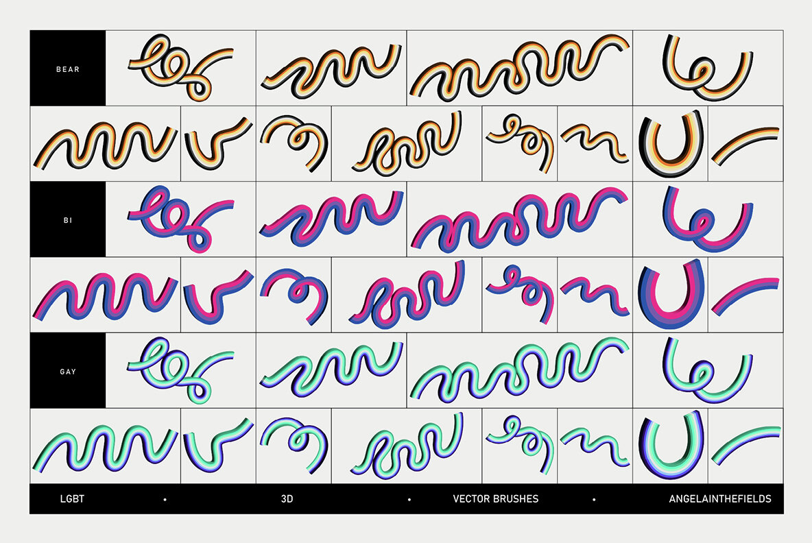 LGBT 3D Loops and Graphics 17