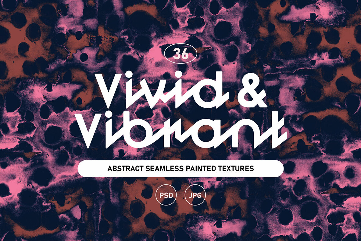 70s Ink Abstract Seamless Textures 1