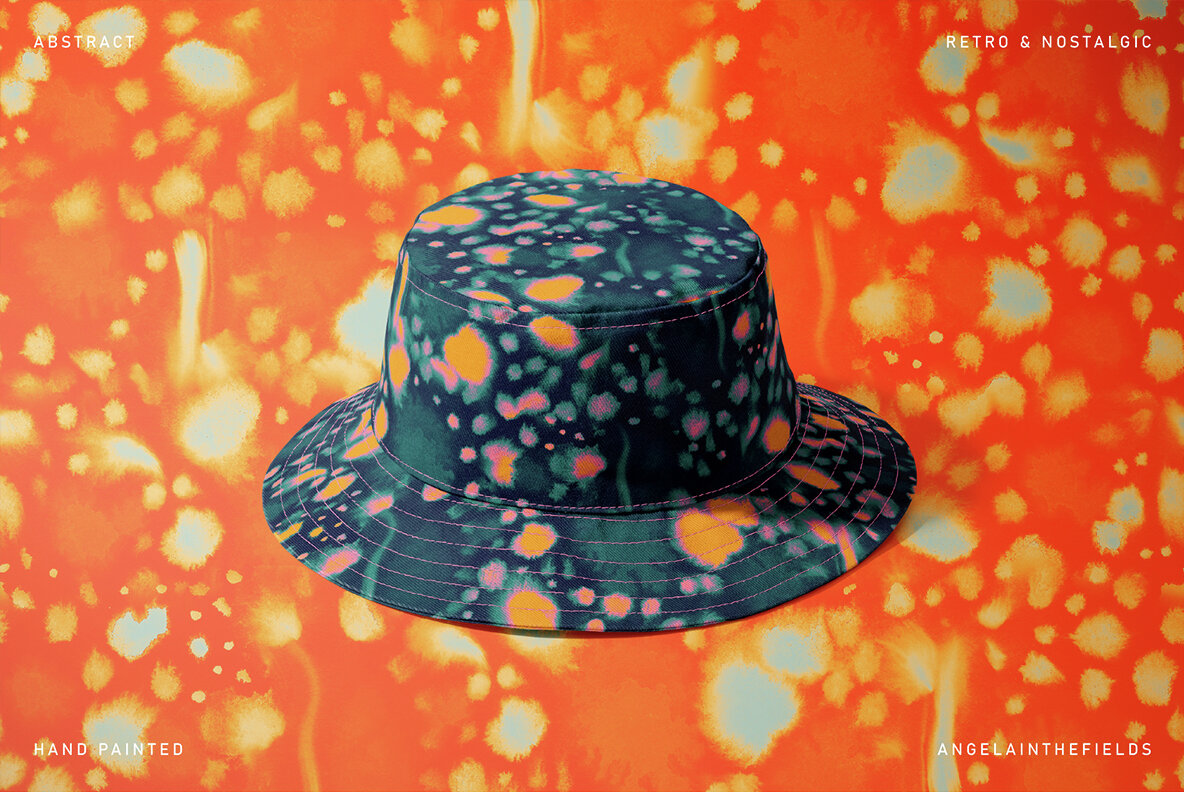 70s Ink Abstract Seamless Textures 4