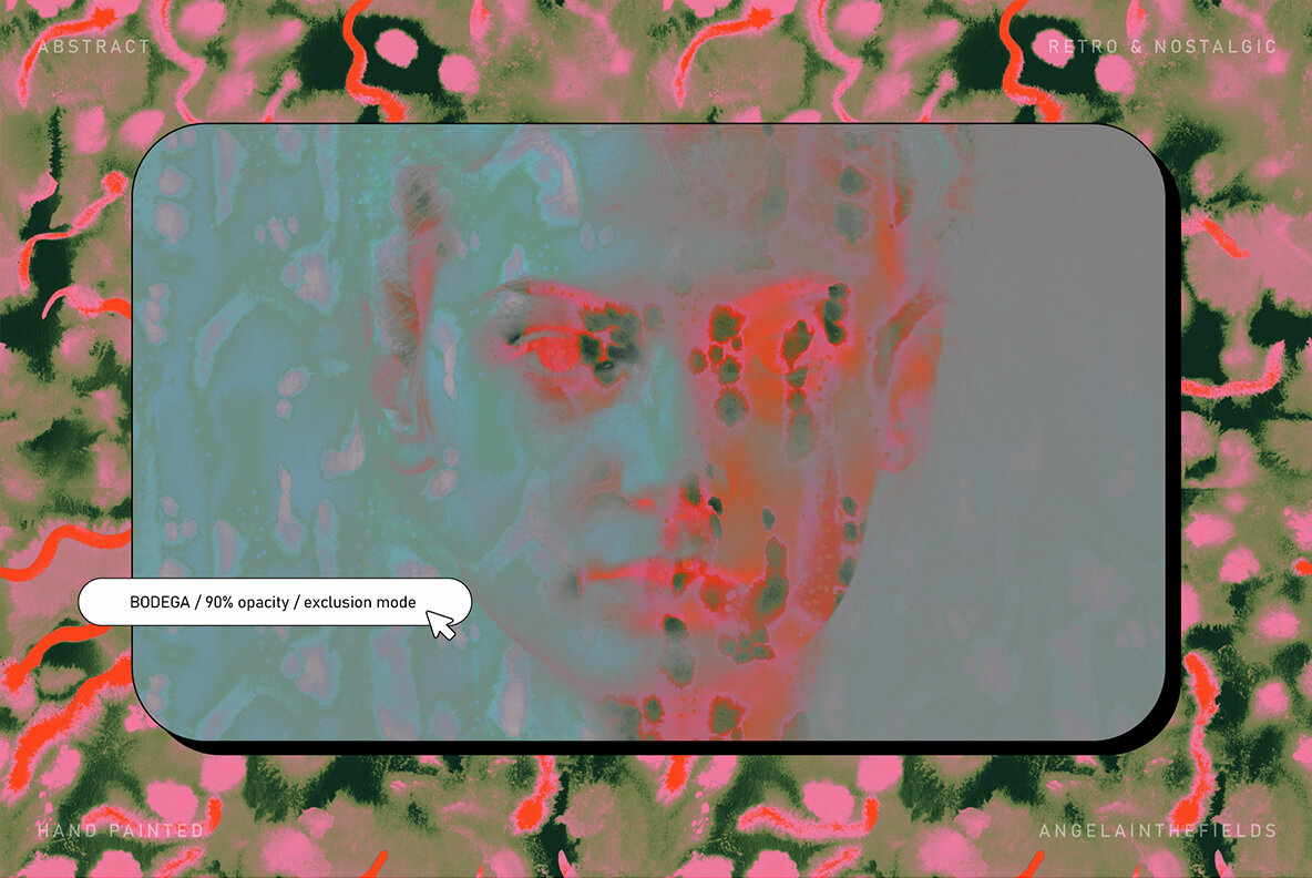 70s Ink Abstract Seamless Textures 6