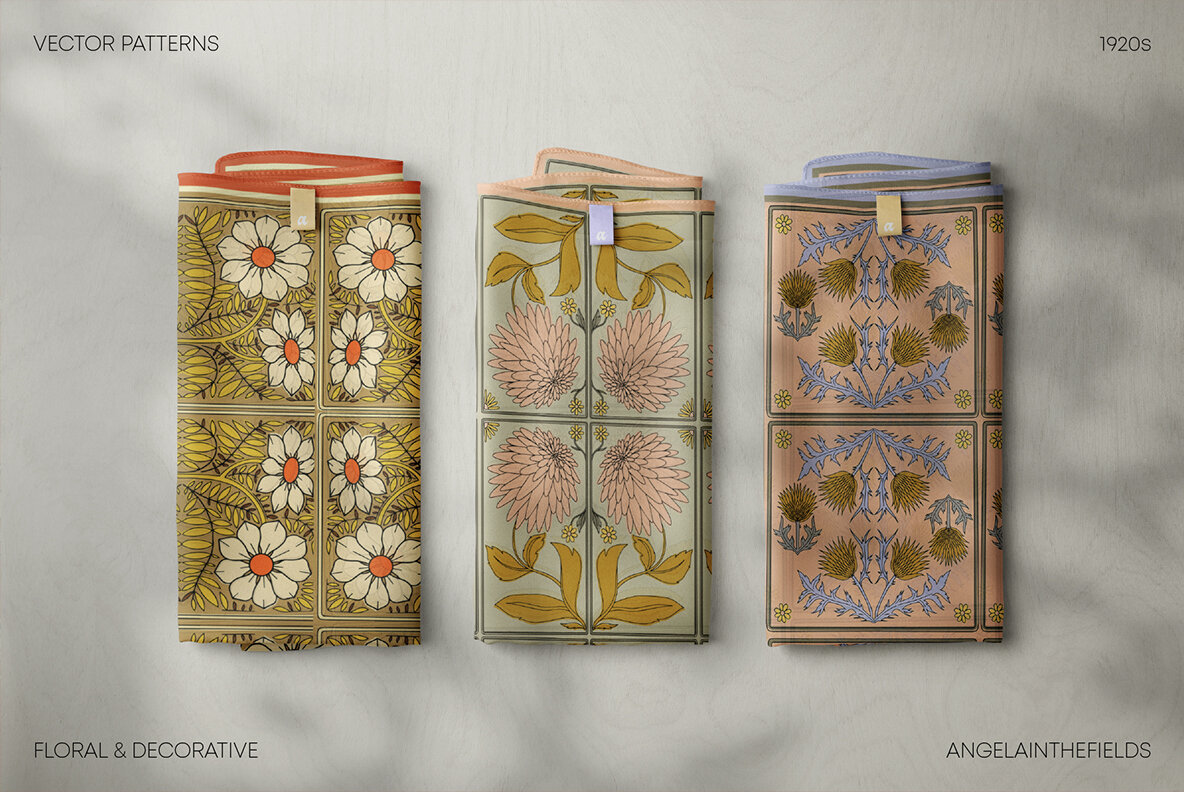 Art Deco Floral Patterns 9