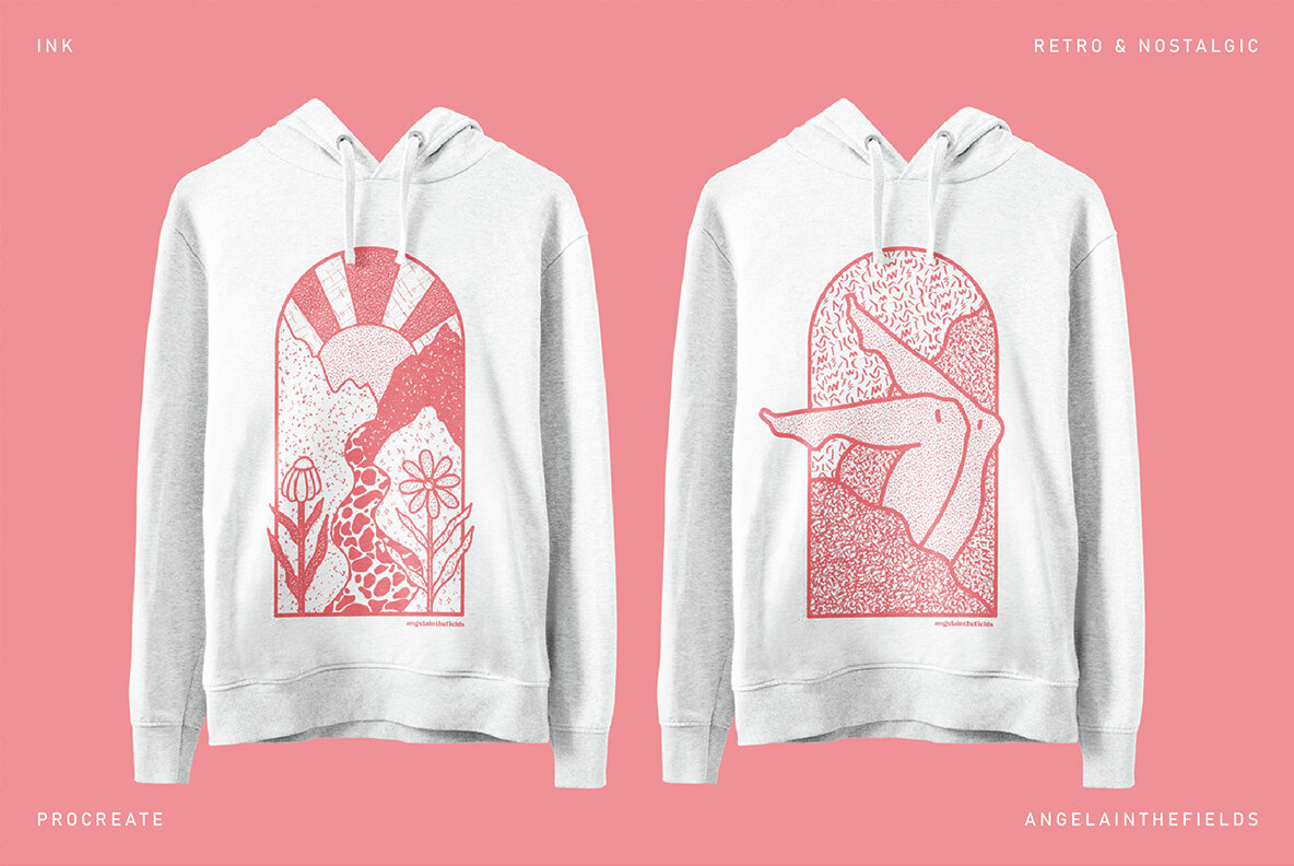 Inky Retro Procreate Set 2