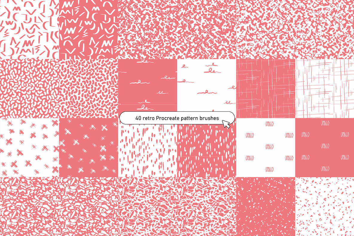 Inky Retro Procreate Set 3