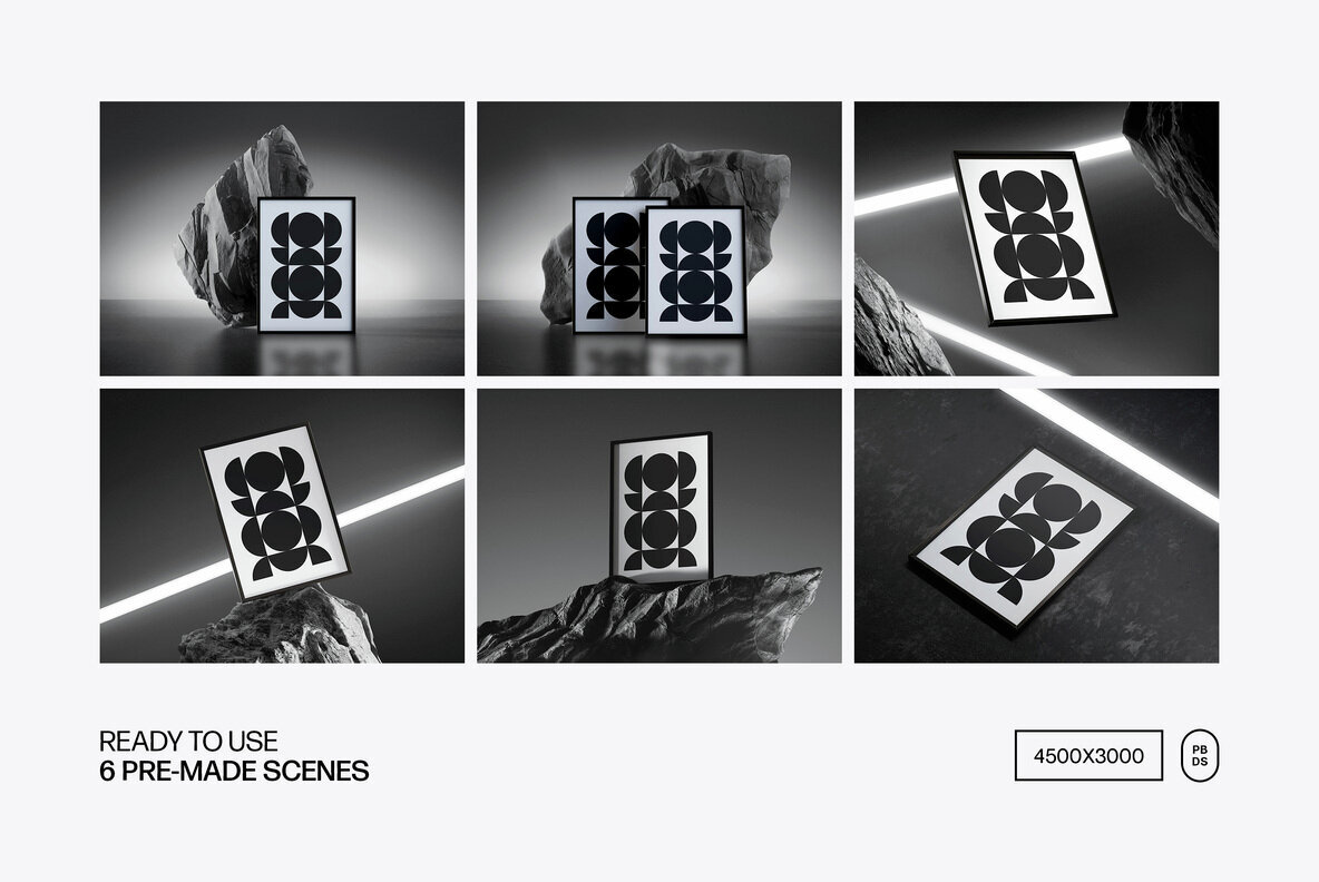 Framed Poster Mockups Collection 2