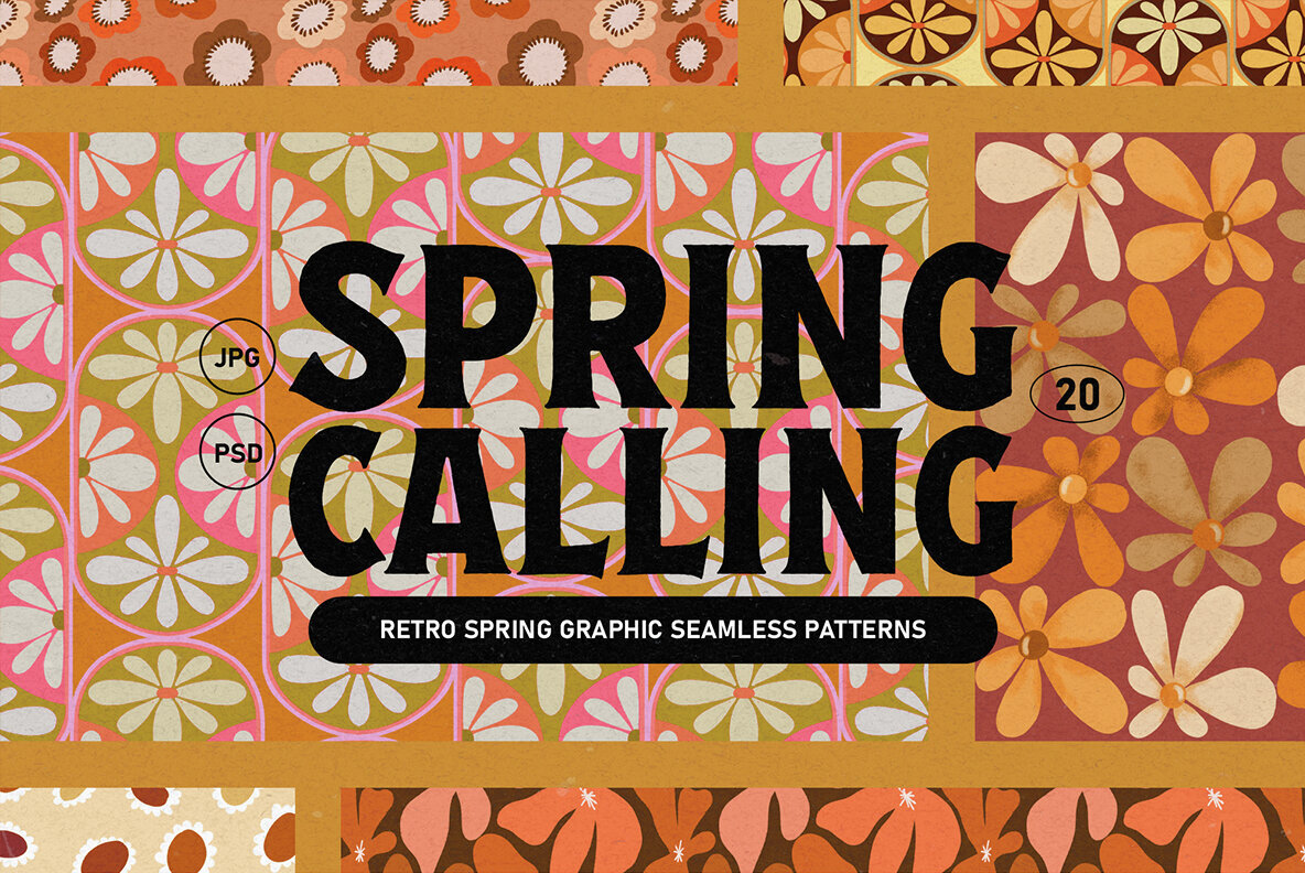 Retro Spring Patterns 1