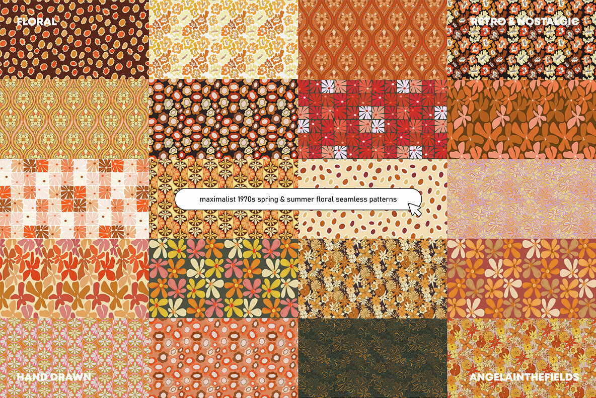 Retro Spring Patterns 3