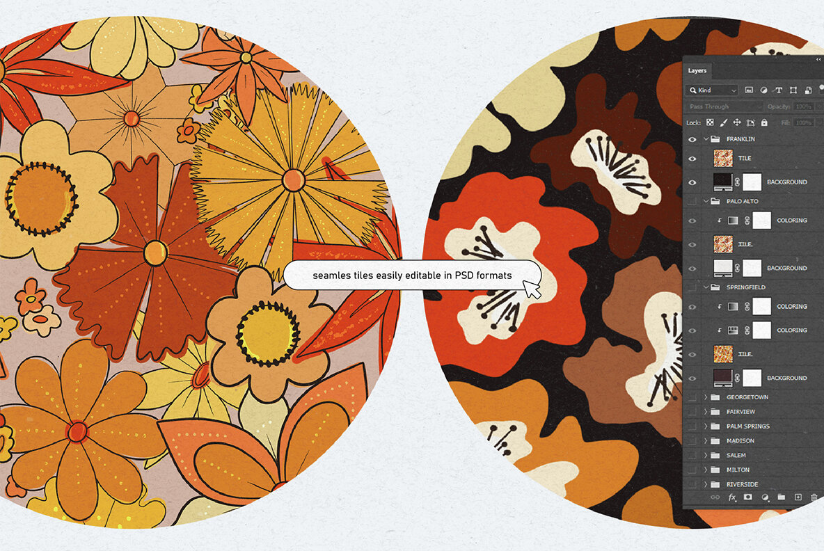 Retro Spring Patterns 6