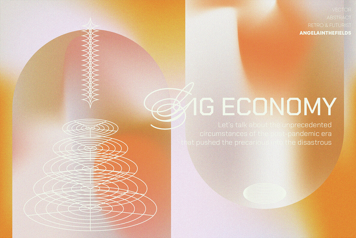 Earthy Retro Vector Texture Set 4