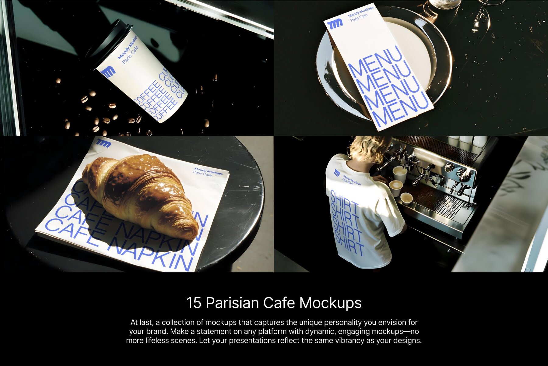 15 Parisian Cafe Mockups Bundle 4
