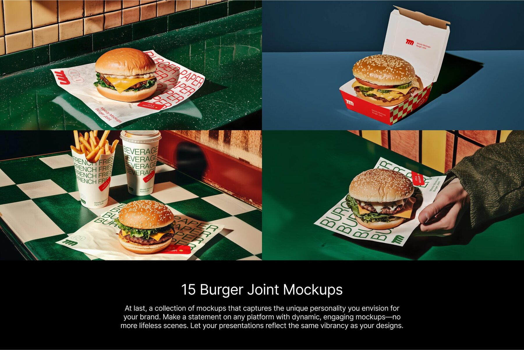 15 Burger Joint Mockups Bundle 4