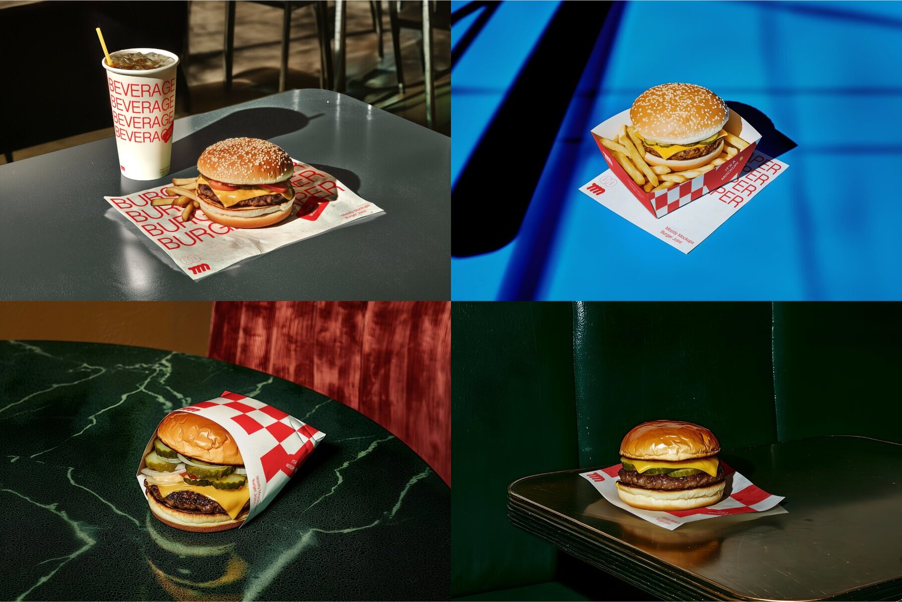 15 Burger Joint Mockups Bundle 5
