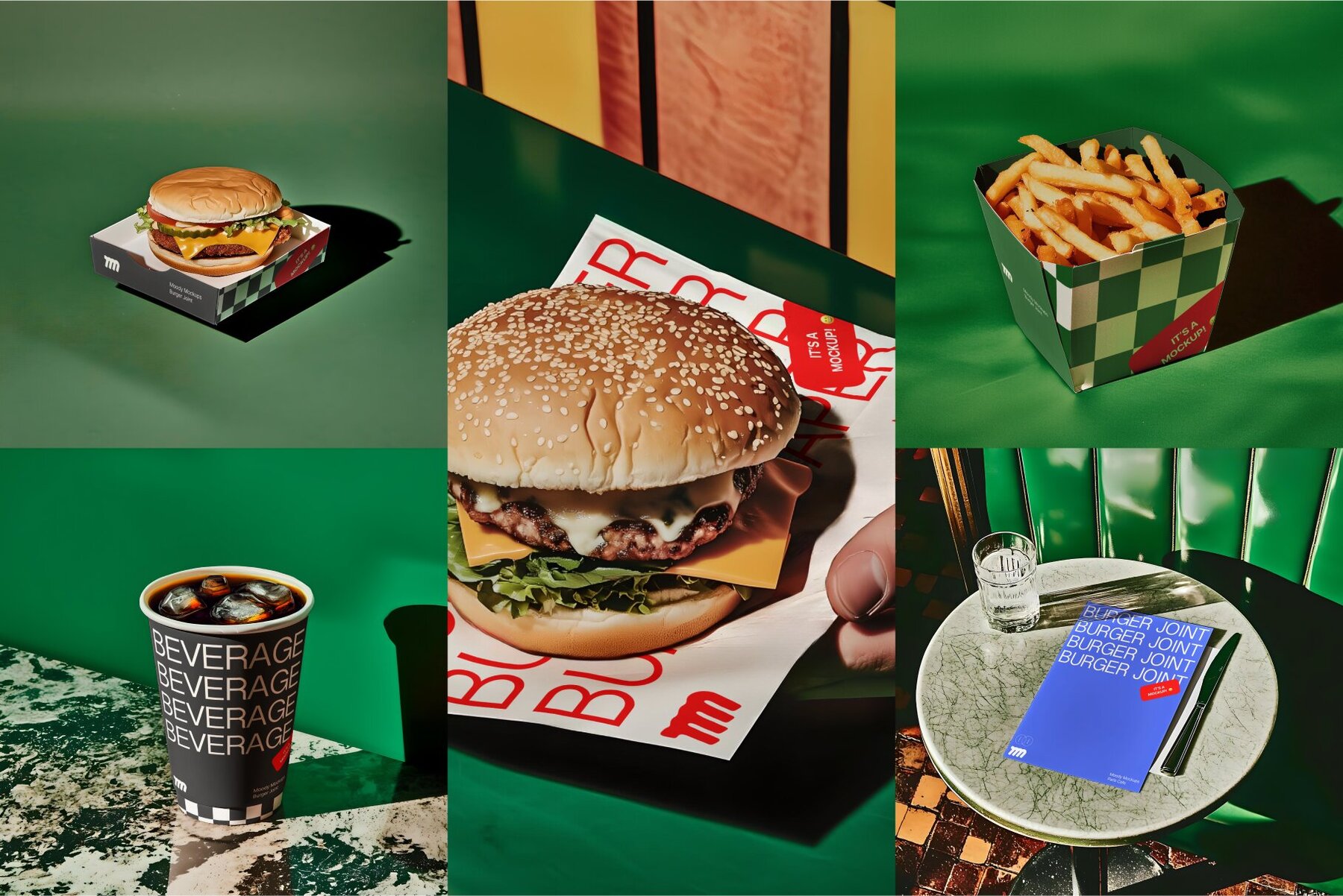 15 Burger Joint Mockups Bundle 6