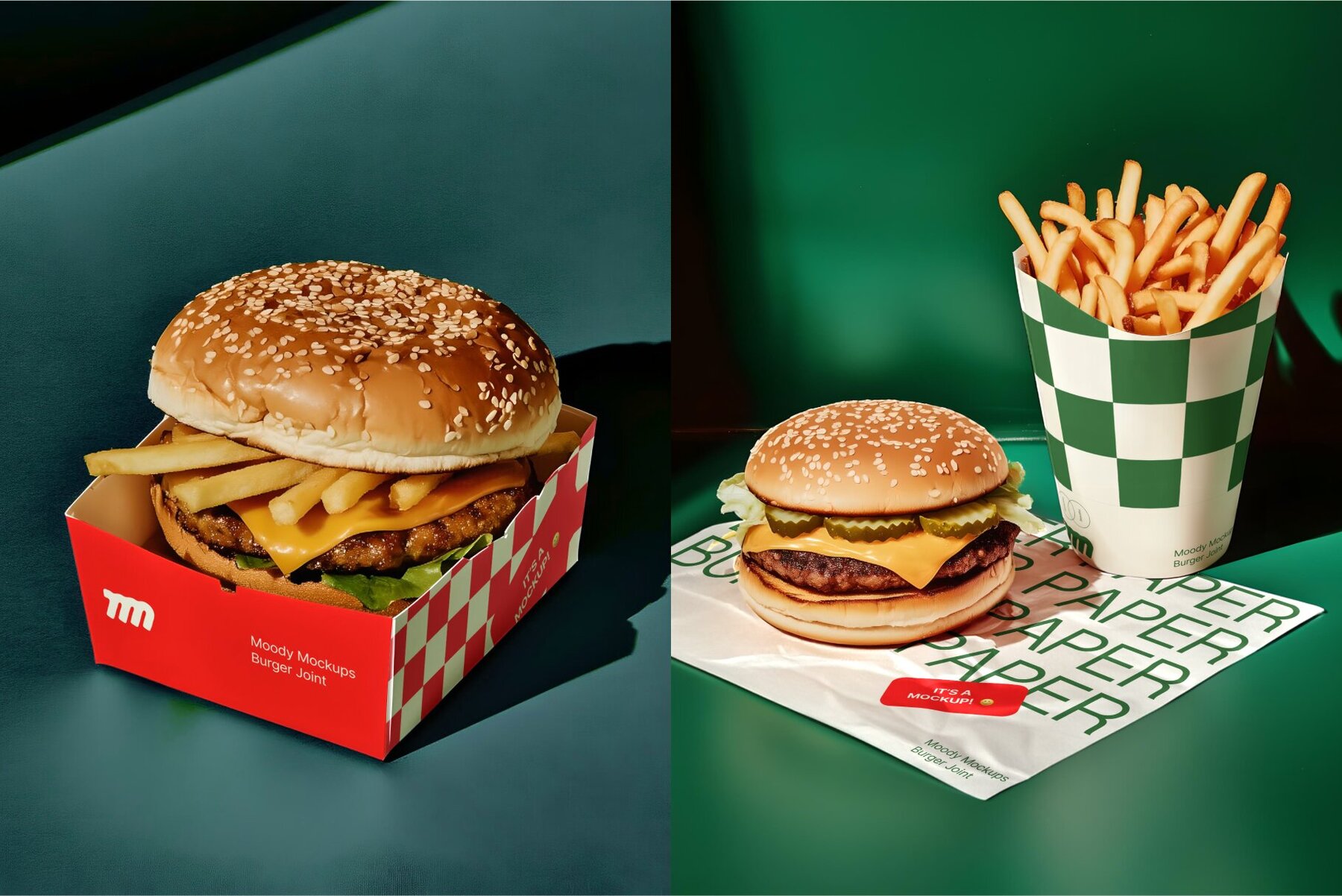 15 Burger Joint Mockups Bundle 7