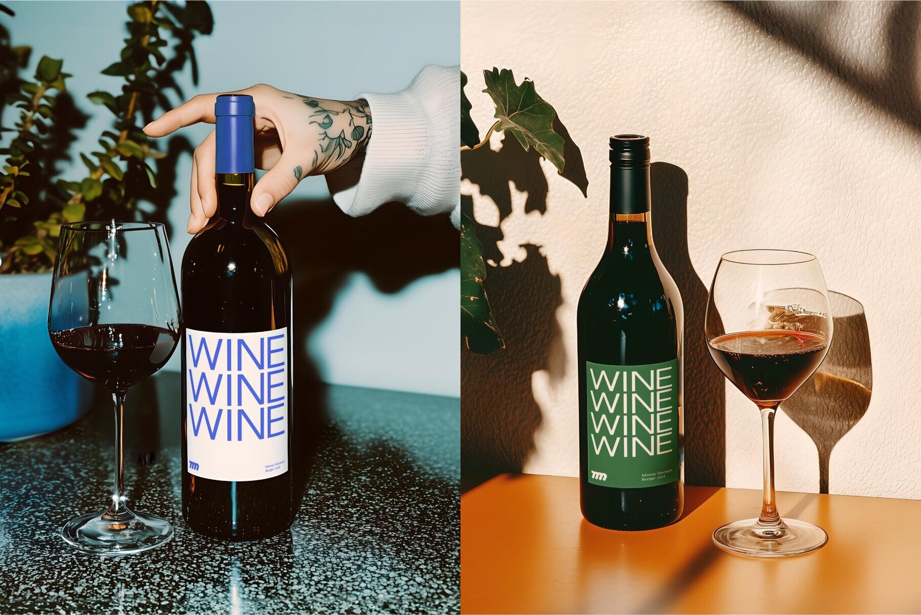 10 Wine Night Mockups Bundle 6