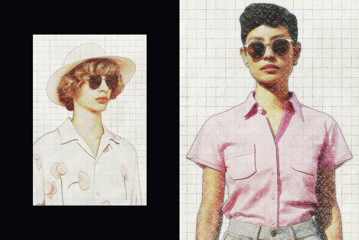 Pencil Drawing Photo Effect 4