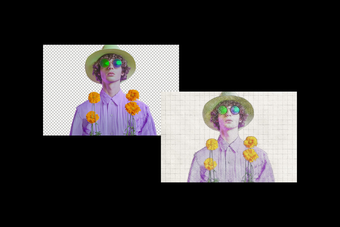 Pencil Drawing Photo Effect 5