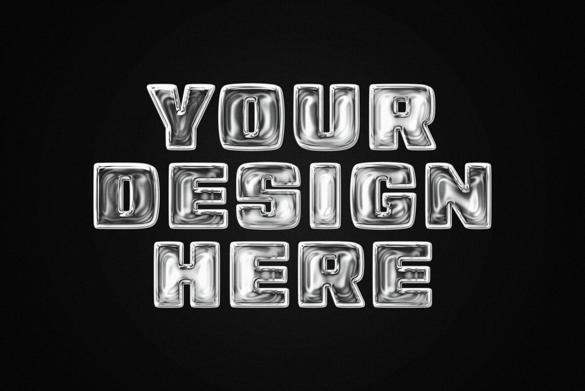 Molten Text and Logo Metal Effect 4