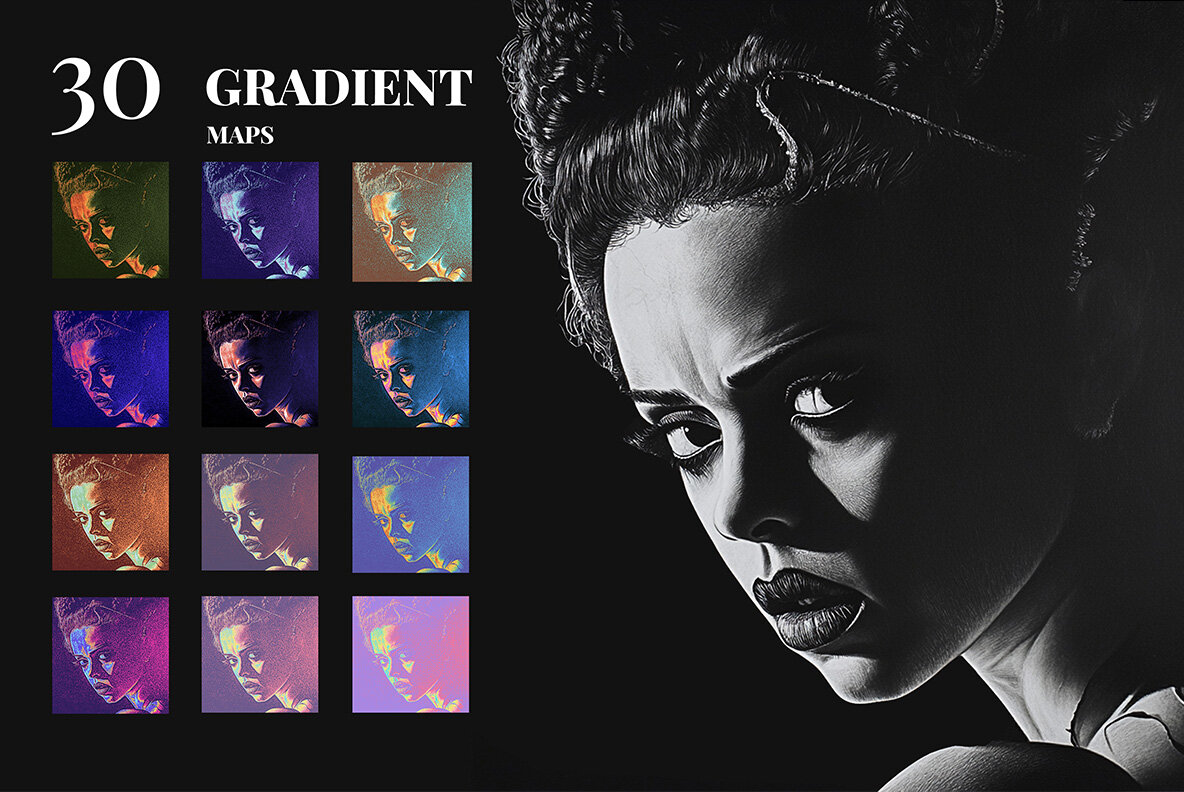 Grain Shaded Gradient Maps Effect 5