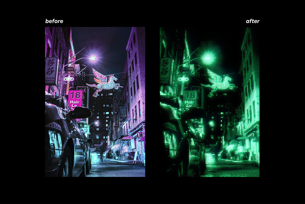 Retro Sci Fi Matrix Monitor Effect 4