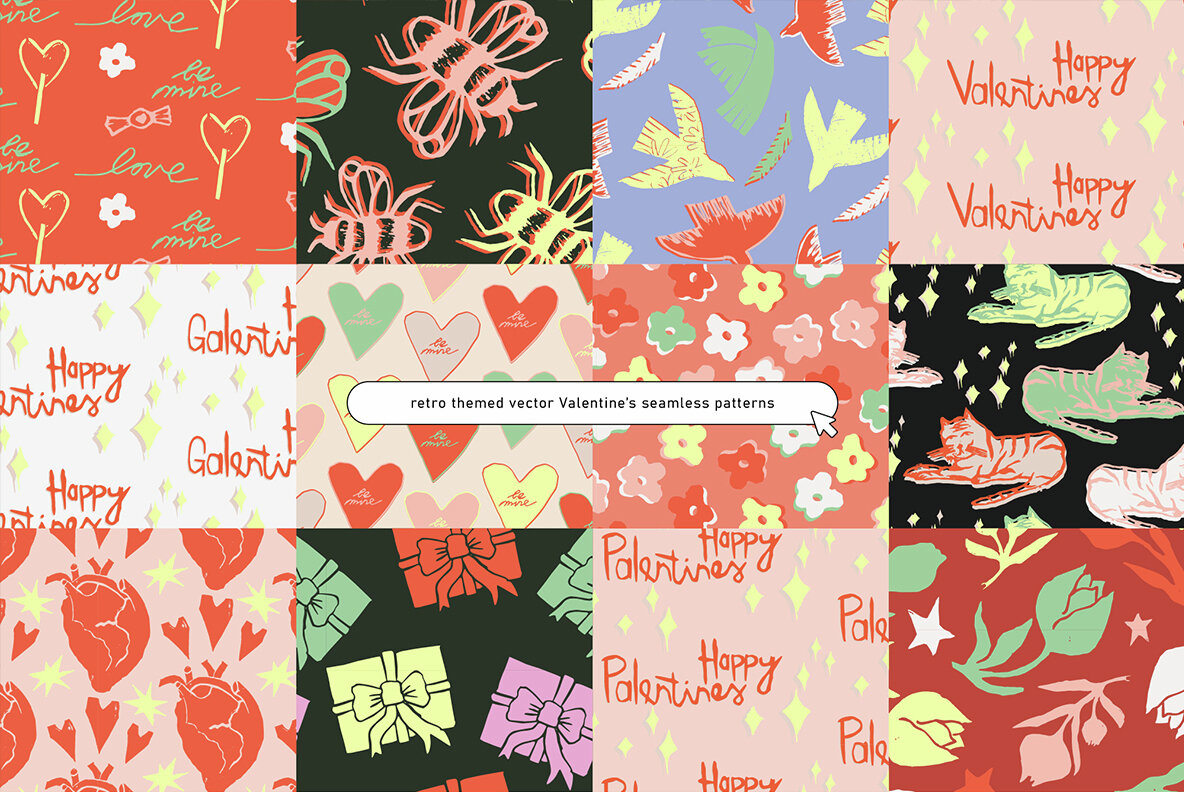 Valentines Vector Pack Birds and Bees 5