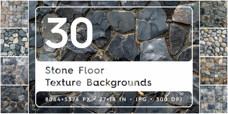 30 Stone Floor Texture Backgrounds