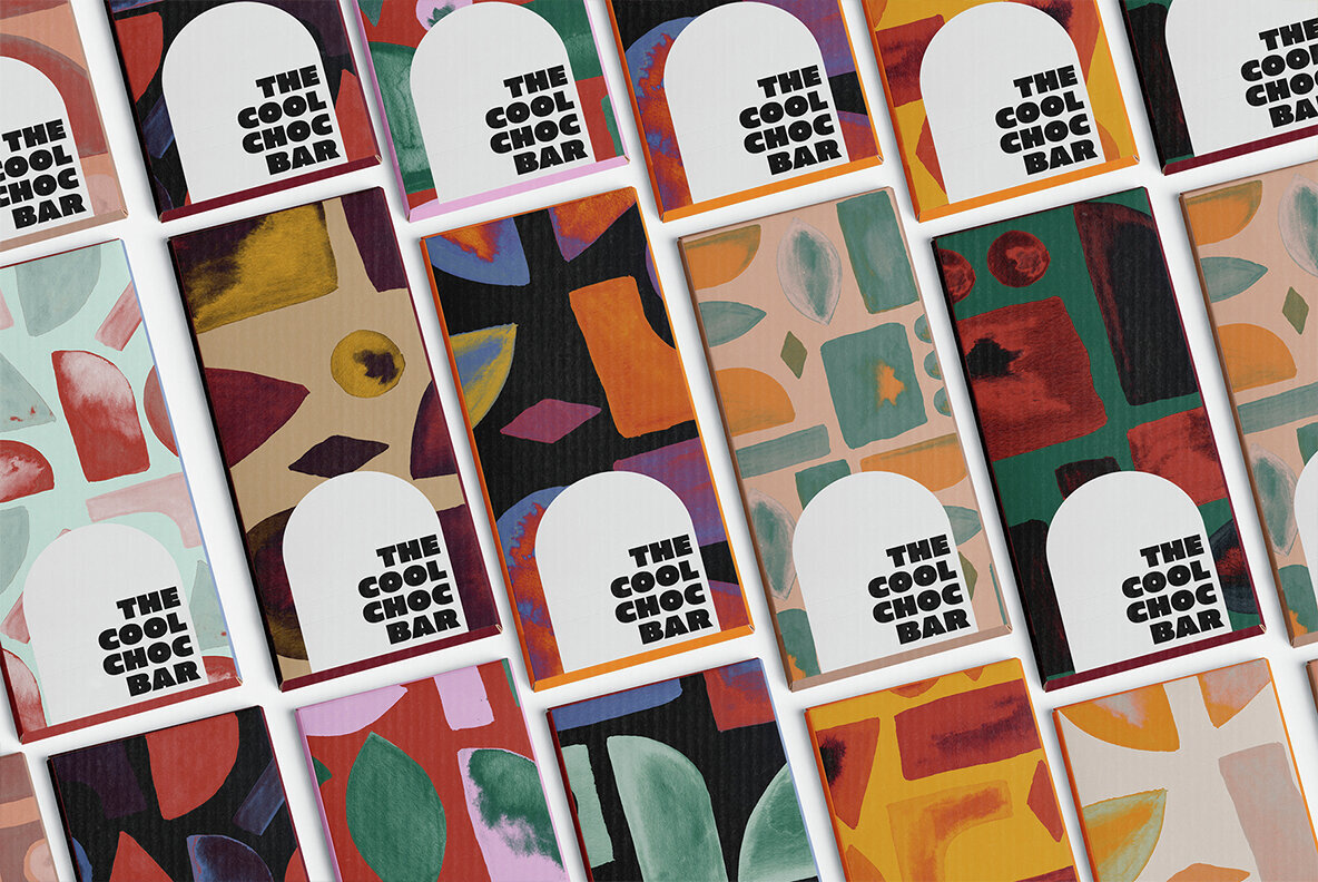 Watercolor Retrometric Pattern Pack 2