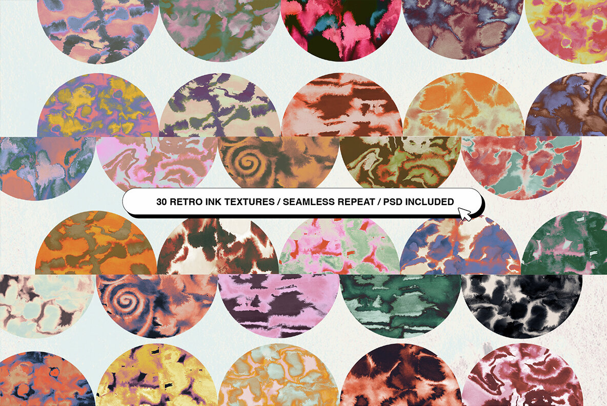Retro Ink Textures 7000px 2