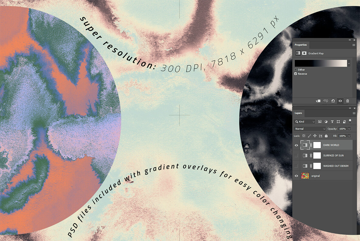 Retro Ink Textures 7000px 5