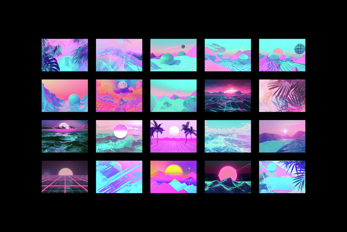Vaporwave Collage Kit 9