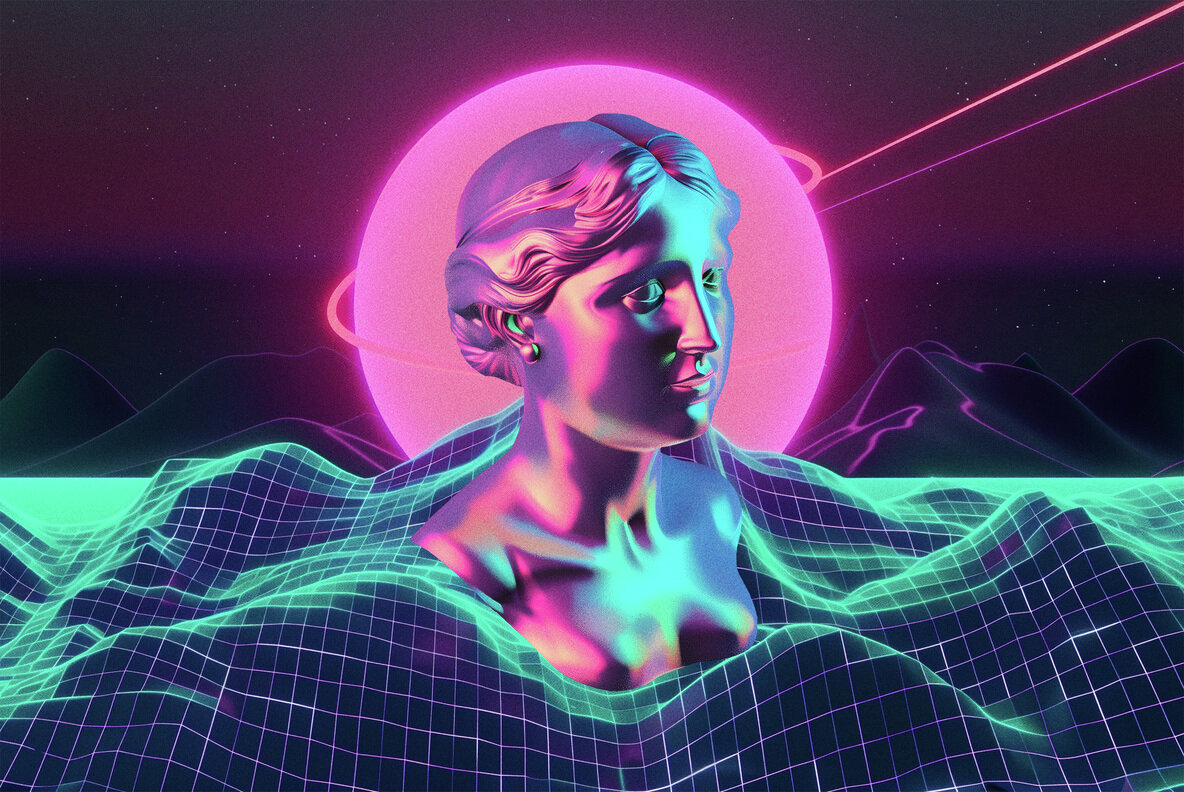 Vaporwave Collage Kit 10