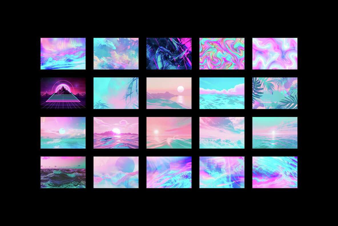 Vaporwave Collage Kit 11