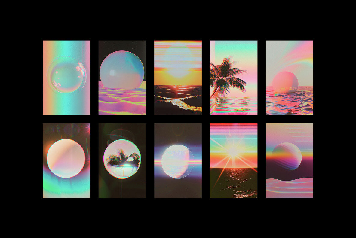 Vaporwave Collage Kit 14