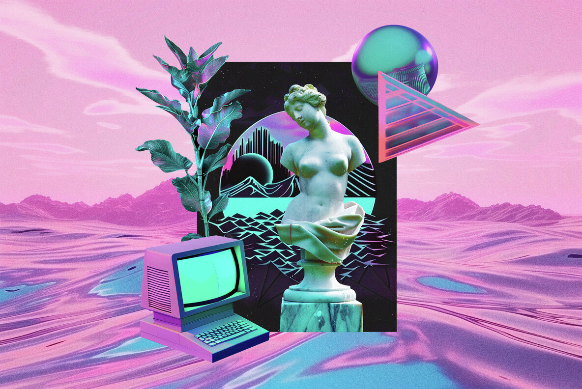 Vaporwave Collage Kit 15
