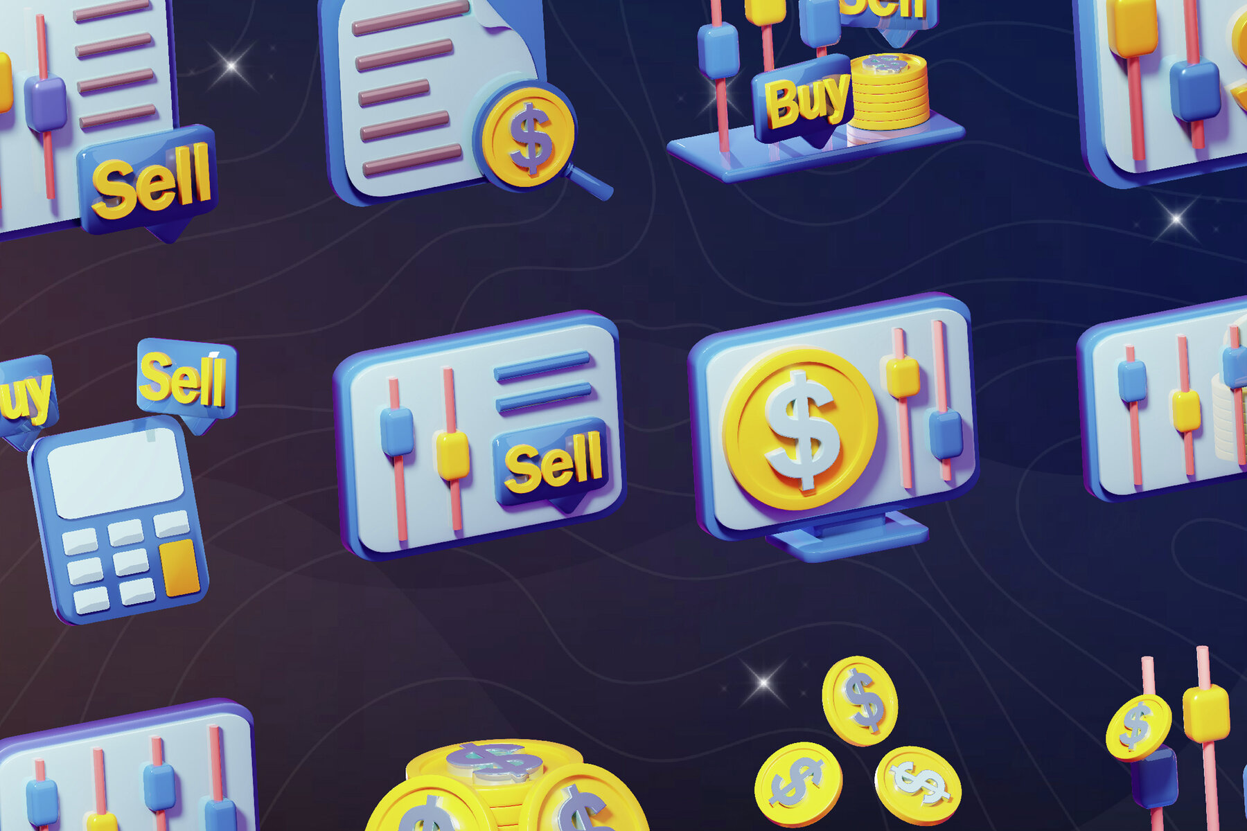 Stock Investment 3D Icon 6