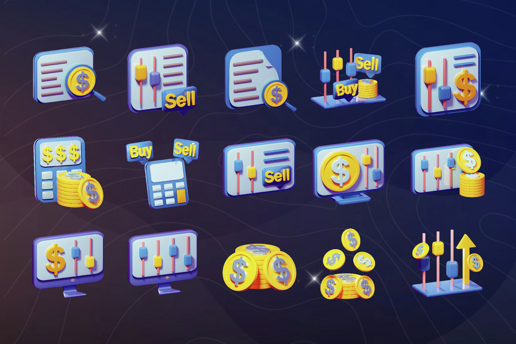 Stock Investment 3D Icon 7