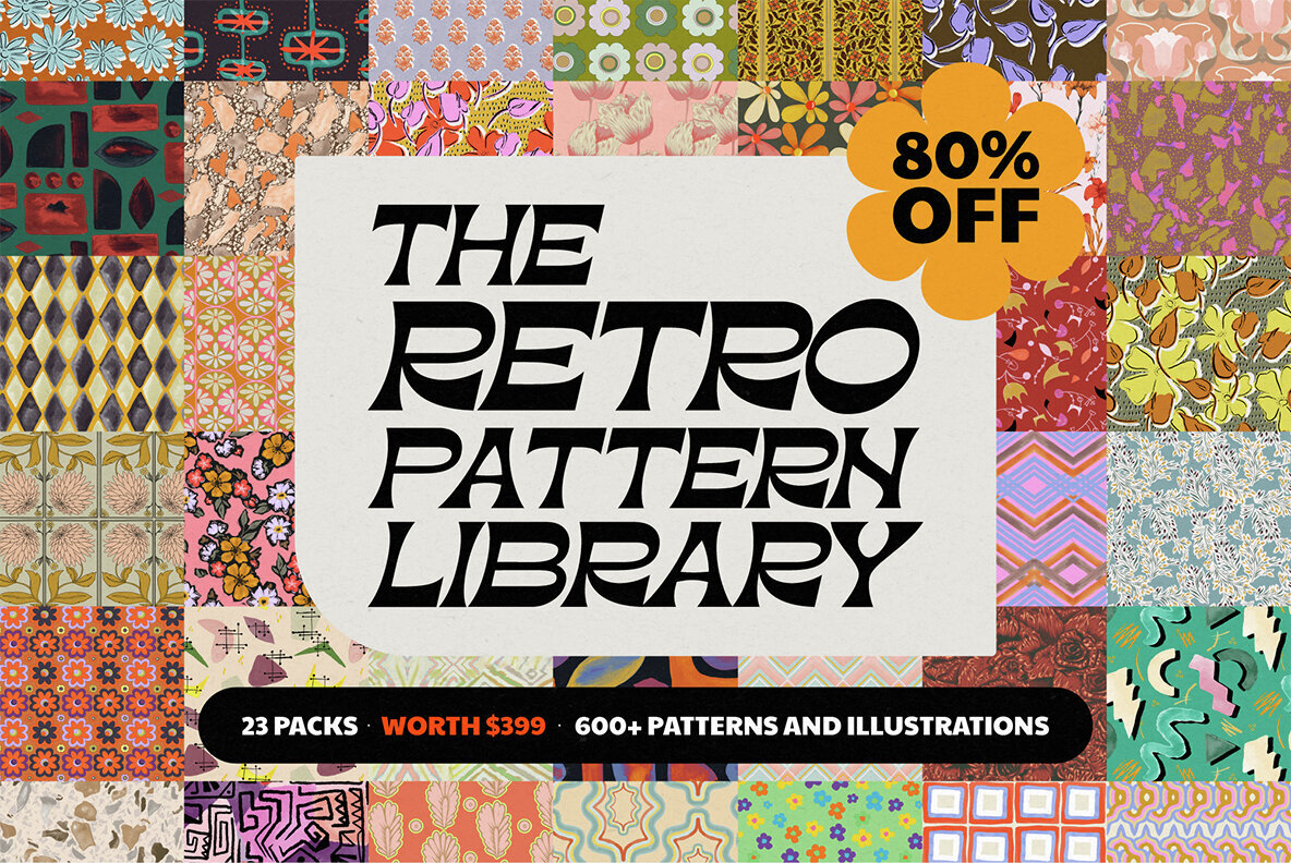 Retro Pattern Library Bundle 1