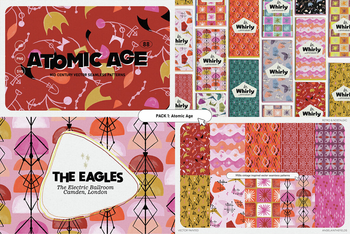 Retro Pattern Library Bundle 3