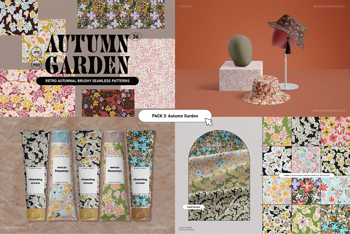 Retro Pattern Library Bundle 5