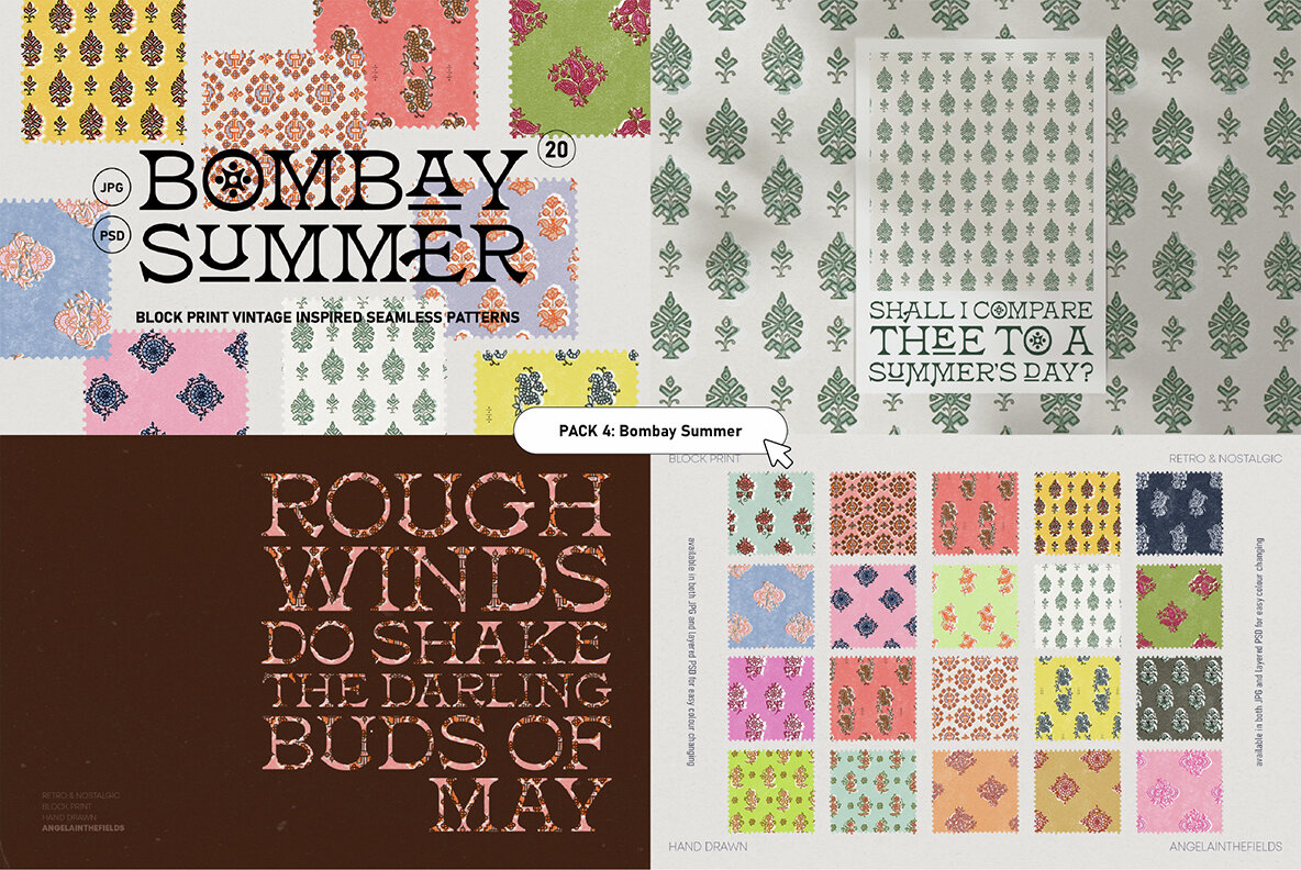 Retro Pattern Library Bundle 6