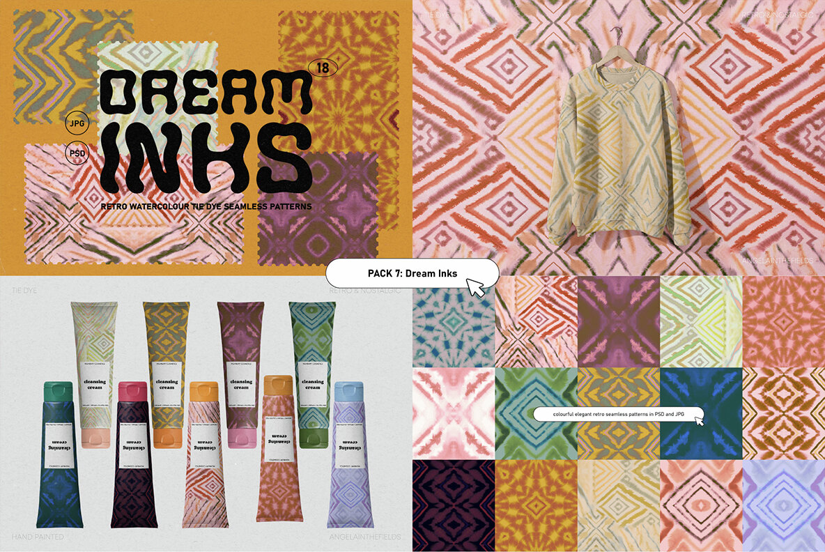 Retro Pattern Library Bundle 9