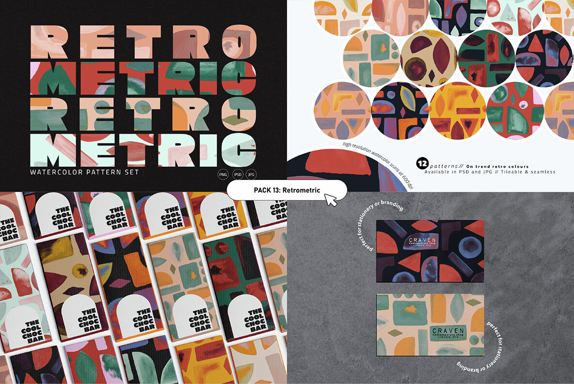 Retro Pattern Library Bundle 15