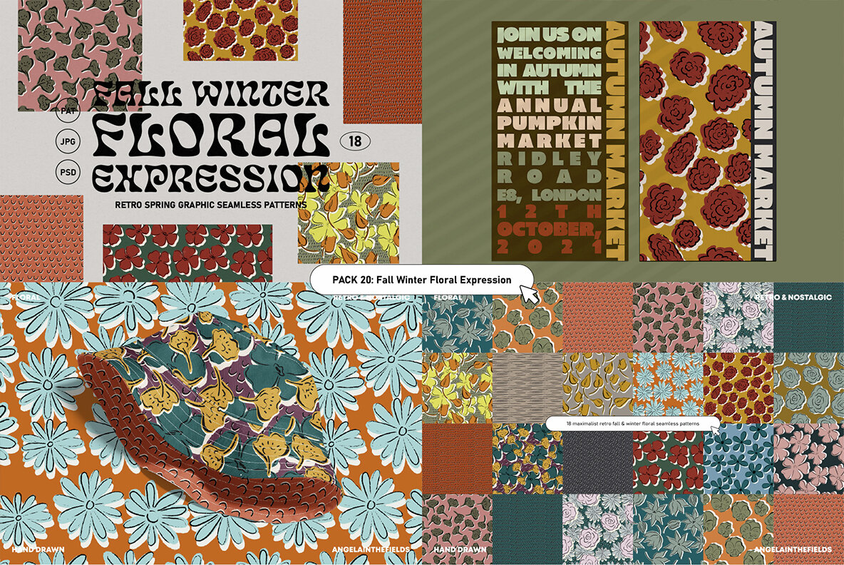 Retro Pattern Library Bundle 22