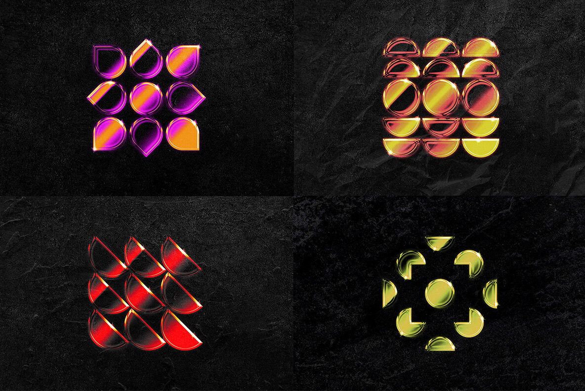 Gradient Chrome Text Effect 8