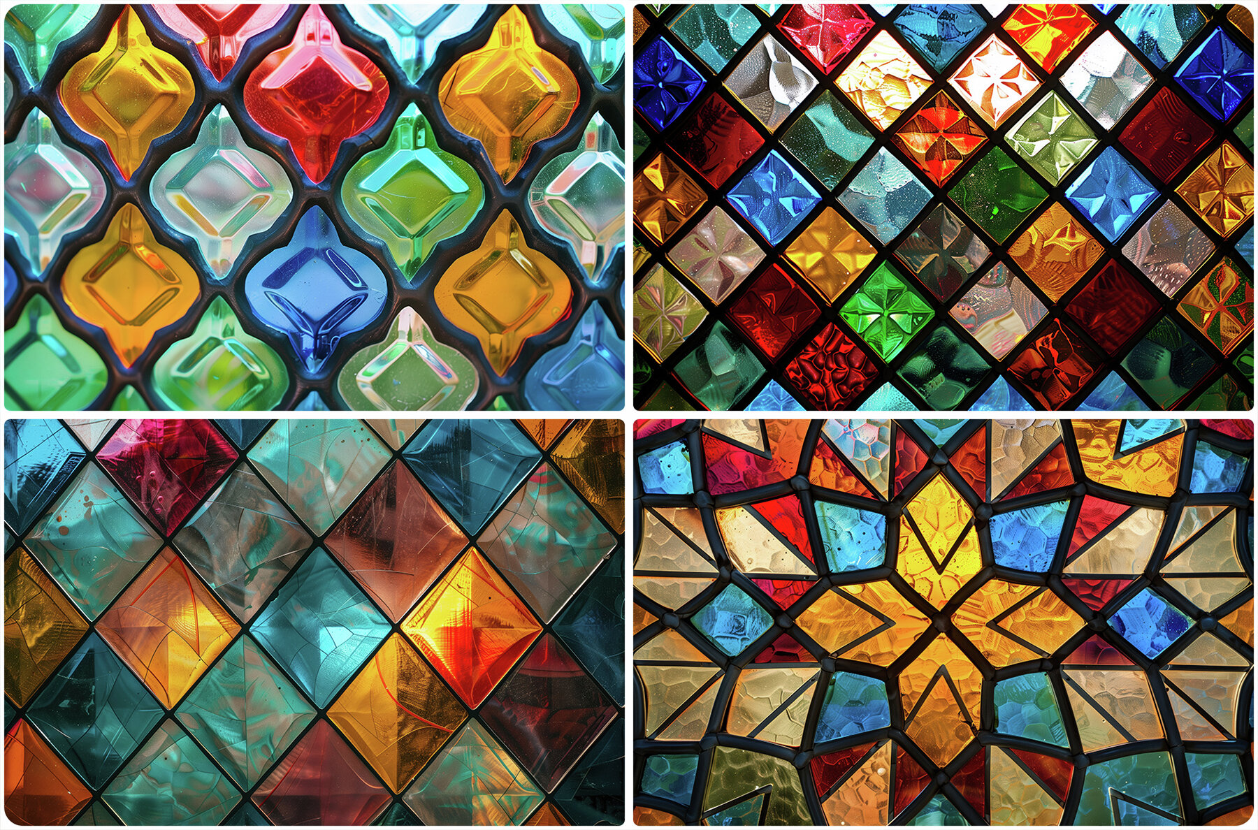 20 Stained Glass Texture Backgrounds 4