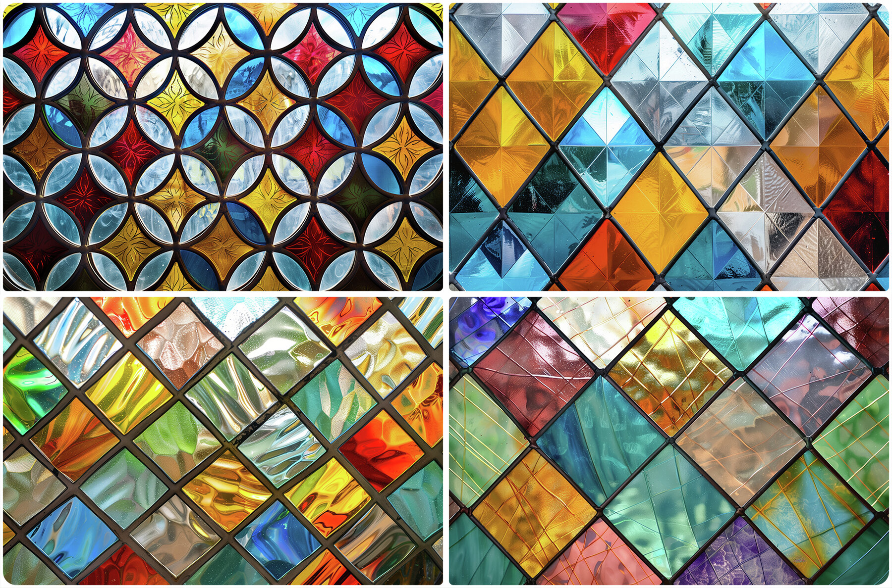 20 Stained Glass Texture Backgrounds 6