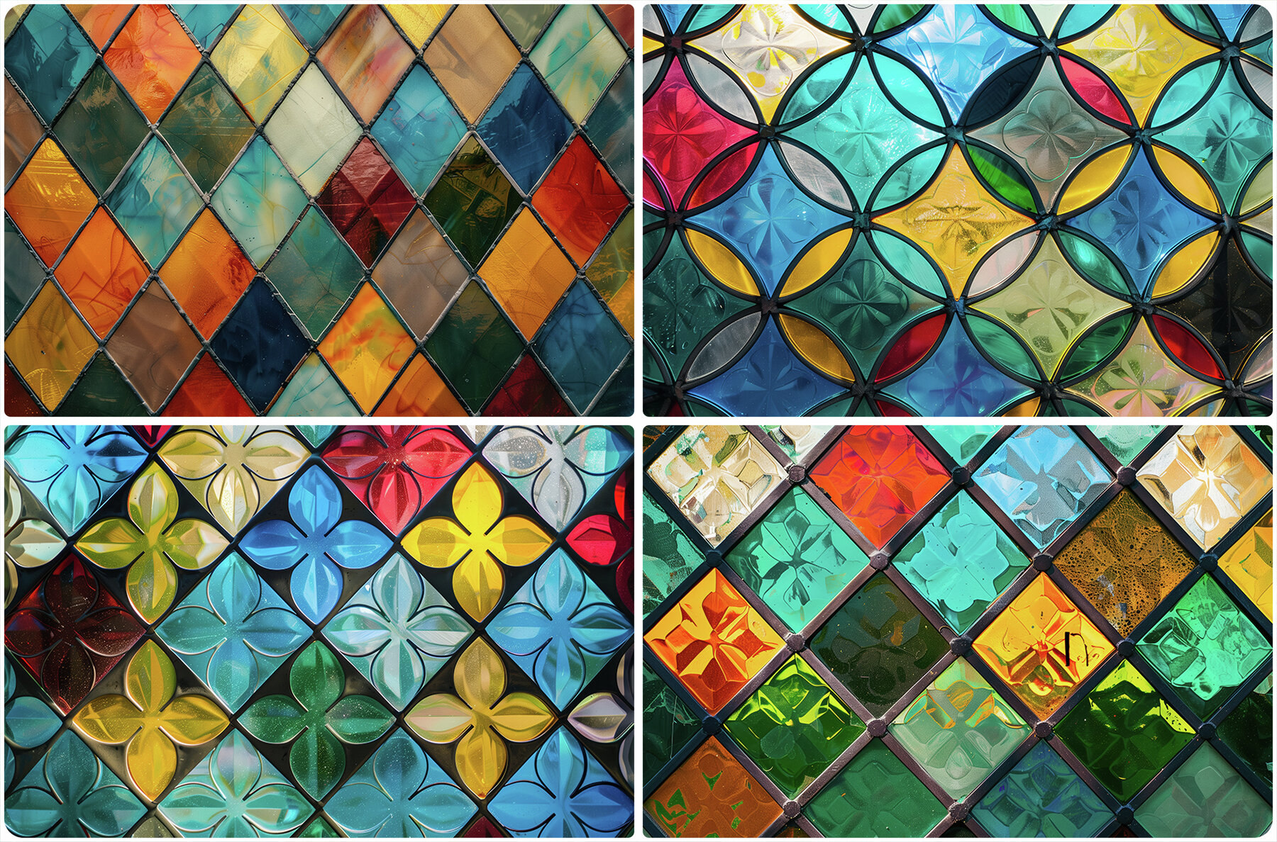 20 Stained Glass Texture Backgrounds 7
