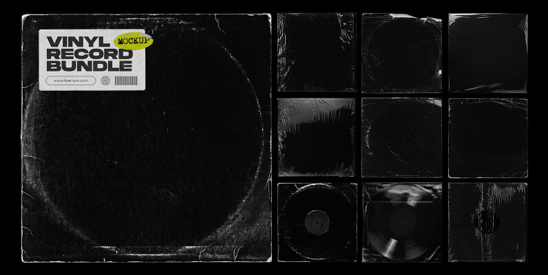 Vinyl Record Mockup Bundle