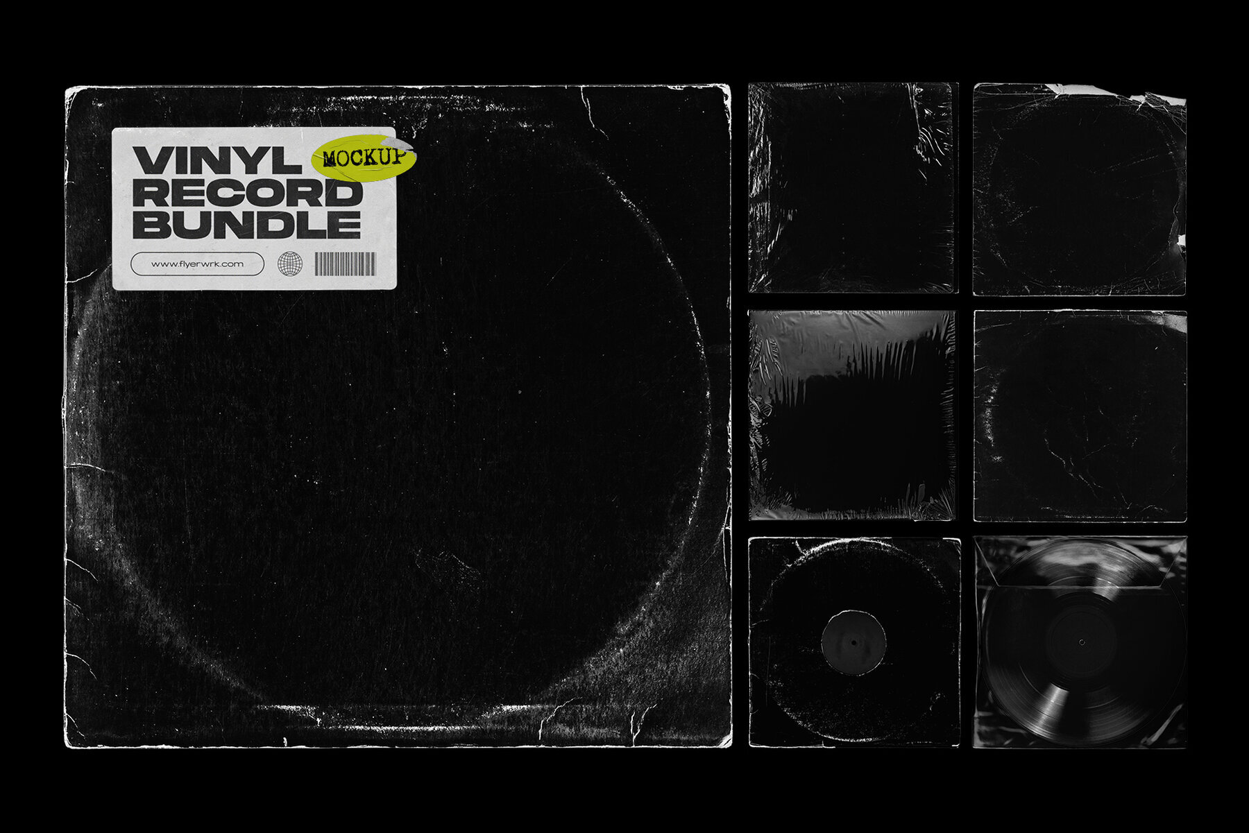 Vinyl Record Mockup Bundle 1