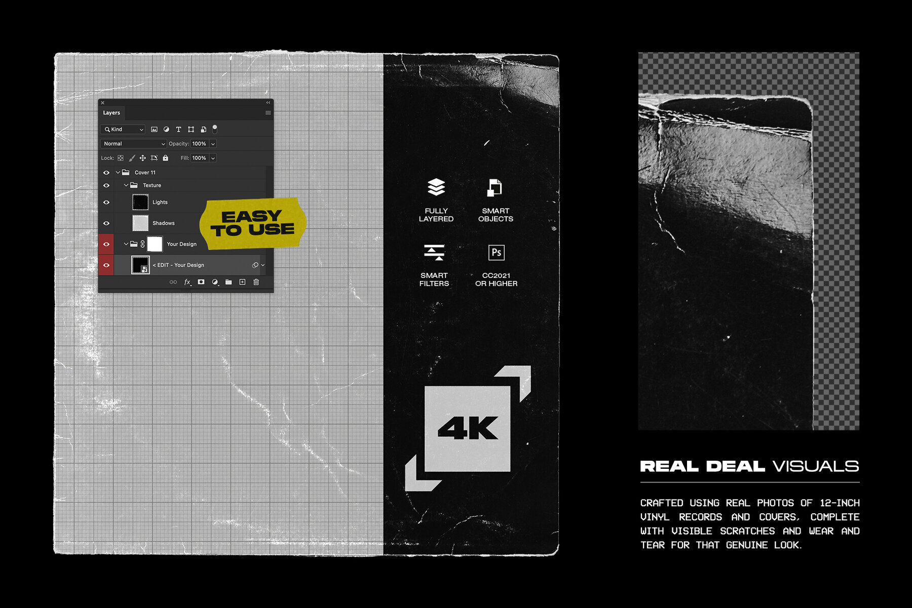 Vinyl Record Mockup Bundle 3