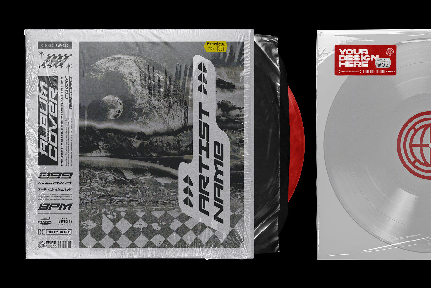 Vinyl Record Mockup Bundle 10